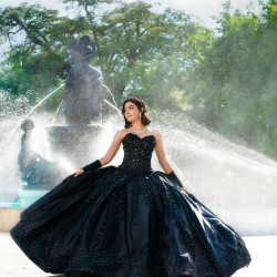 Sleeveless Black Quince Dress Sequin Party Vestidos De 15 Anos Sweetheart Neck Lace Appliques Women 2024 Ball Gown