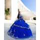 Sweetheart Neck Blue Quince Dress Jacket Party Vestidos De 15 Anos Lace Appliques Women 2024 Ball Gown