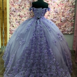 Customized Ball Gown Lavender Quinceanera Dresses Sweetheart Neck Prom Evening Party Gowns Formal Vestido De 15 Anos