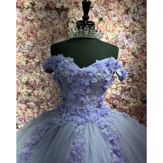 Customized Ball Gown Lavender Quinceanera Dresses Sweetheart Neck Prom Evening Party Gowns Formal Vestido De 15 Anos