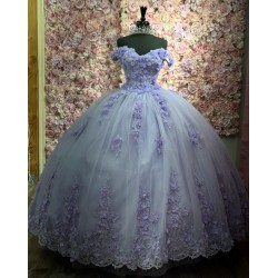 Customized Ball Gown Lavender Quinceanera Dresses Sweetheart Neck Prom Evening Party Gowns Formal Vestido De 15 Anos