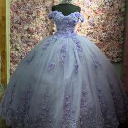 Customized Ball Gown Lavender Quinceanera Dresses Sweetheart Neck Prom Evening Party Gowns Formal Vestido De 15 Anos