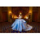 Customized Blue Quinceanera Dress Tiered Ball Gown Lace Applique Sweet 16 Vestido 15 De Anos