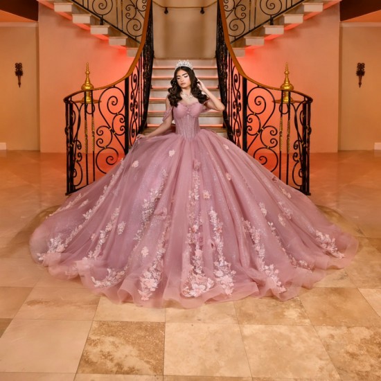 Customized Mauve Quinceanera Dress Off Shoulder Vestidos De 15 Anos Sweet 16 Birthday Pageant Party Ball Gown With Bow