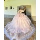 Detachable Sleeve Pink Quinceanera Dress Sweet 15 16 Ball Gown Prom Dresses Custom Made Romantic Formal Cocktail Gown