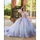 Elegance Princess Ball Gown Lilac Quinceanera Dresses Crystals Birthday Customized Sweet 16 Dress