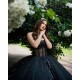 Elegant Black Quinceanera Dress Sleeveless Ball Gown Sweet 16 Vestido De 15 Anos