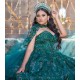 Off Shoulder Emerald Green Quince Dress Sweetheart Neck Vestidos De 15 Anos Wear Pageant Sequin Women 2024 Ball Gown With Cape Sleeve