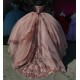 Glitter Pink Quinceanera Dress Sweetheart Neck Ball Gown Crystal Corset Sweet 16 Vestidos De 15 Anos