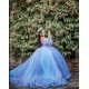 Off Shoulder Lilac Quince Dress Vestidos De 15 Anos Sweetheart Wear Pageant Lace Appliques Detachable Women 2024 Ball Gown