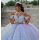 Sweetheart Neck Lilac Quince Dress Off Shoulder Wear Pageant Birthday Party Robe Vestidos De 15 Anos