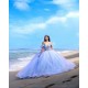 Sweetheart Neck Lilac Quince Dress Off Shoulder Wear Pageant Lace Appliques Birthday Party Robe Vestidos De 15 Anos