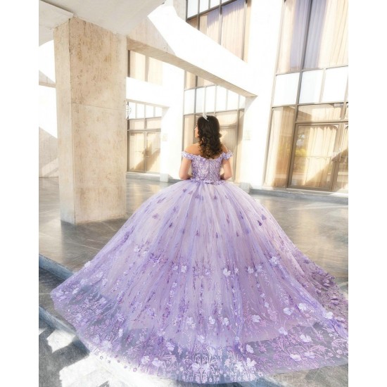 Sleeveless Lilac Quince Dress Sequin Girls Ball Gown Sweet 16 Dresses Sweetheart Neck Lace Appliques Women 2024 Ball Gown