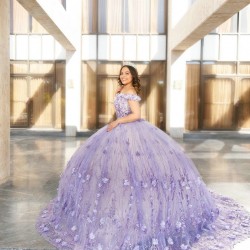 Sleeveless Lilac Quince Dress Sequin Girls Ball Gown Sweet 16 Dresses Sweetheart Neck Lace Appliques Women 2024 Ball Gown