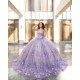 Sleeveless Lilac Quince Dress Sequin Girls Ball Gown Sweet 16 Dresses Sweetheart Neck Lace Appliques Women 2024 Ball Gown