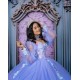 Long Sleeve Vestidos De 15 Anos Lilac Quinceanera Dress Sweetheart Neck Women 2024 Ball Gown