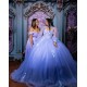 Long Sleeve Vestidos De 15 Anos Lilac Quinceanera Dress Sweetheart Neck Women 2024 Ball Gown