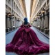 Off Shoulder Burgundy Quinceanera Dresses Princess Sweet 15 16 Years Old Birthday Prom Party Gowns customized