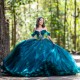 Off Shoulder Emerald Green Quinceanera Dress Sweet 15 Gowns Lace Appliques Wear Pageant Sweetheart Neck 2024 Ball Gown Princess Dresses