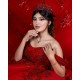 Off Shoulder Red Quince Dress Sequin Birthday Party Gowns Pearl Sweetheart Neck Vestidos De 15 Anos