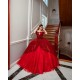 Off Shoulder Red Quinceanera Dress Ball Gown Sequins Corset Sweet 16 Vestido De 15 Anos