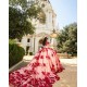 Off Shoulder Red Quinceanera Dresses Sweetheart Neck 15 Dress Vestidos De 15 Anos With 3D Flower