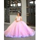 Pink Quince Dress Sleeveless Wear Pageant Lace Appliques Birthday Party Robe Sweetheart Neck Vestidos De 15 Anos