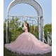 Pink Quince Dress Sweetheart Wear Pageant Lace Appliques Women 2024 Ball Gown Detachable Vestidos De 15 Anos