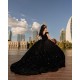 Princess Black Sweet 15 Dress Off Shoulder Ballgown Quinceanera Dress 2024 Cocktail Dresses Vestidos De Baile Ball Gown