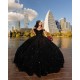 Princess Black Sweet 15 Dress Off Shoulder Ballgown Quinceanera Dress 2024 Cocktail Dresses Vestidos De Baile Ball Gown