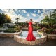 Red One Shoulder Mermaid Dresses Sleeveless Prom Dress