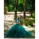 Ruffled Green Quinceanera Dress Sweetheart Neck Vestidos De 15 Anos Sleeveless Girl Women Dress