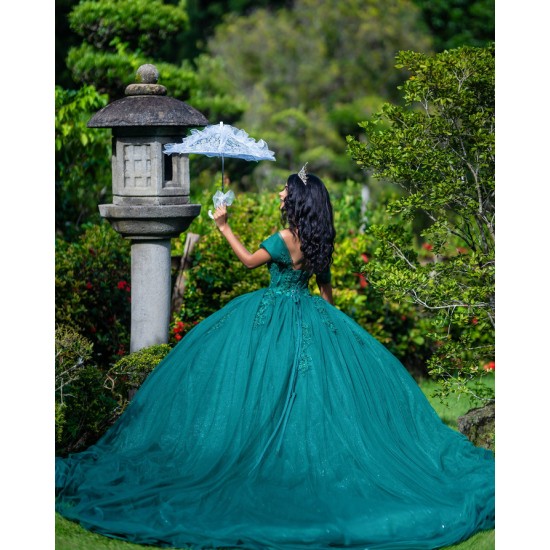 Ruffled Vestidos De 15 Anos Green Quinceanera Dress Sweetheart Neck Sweet 15 Prom Party Dresses