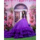 Sleeveless Purple Quinceanera Dress Sweetheart Neck Vestidos De 15 Anos Ruffled 15TH Birthday Dress