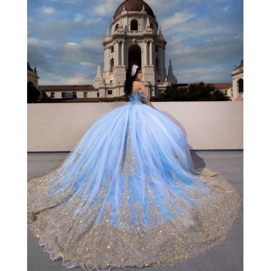 Sweetheart Neck Sky Blue Quinceanera Dress 2024 Formal Vestidos De 15 Anos Sequin Cocktail Dresses