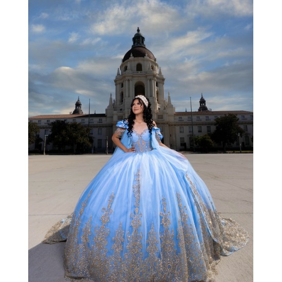 Sweetheart Neck Sky Blue Quinceanera Dress 2024 Formal Vestidos De 15 Anos Sequin Cocktail Dresses