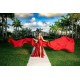 V Neck Red Mermaid Prom Dresses Spaghetti Strap Sleeveless Evenning Gowns