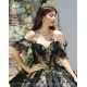 Sweetheart Neck Gold Lace Appliques Black Quince Dress Girls Sweet 16 Dresses Sequin Vestidos De 15 Anos Off Shoulder Wear Pageant