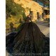 Jacket Black Quinceanera Dress Off Shoulder Sequin Lace Appliques Vestidos De 15 Anos Wear Pageant Sweetheart Women Tulle 2024 Ball Gown