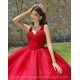 Sleeveless Burgundy Quinceanera Dress Pearl Birthday Party Gowns Sequin Sweetheart Neck Wear Pageant