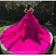 Fuchsia Quinceanera Dress Tiered Sequin Vestidos De 15 Anos Wear Pageant Sweetheart Women 2024 Ball Gown