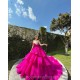 Fuchsia Quinceanera Dress Tiered Sequin Vestidos De 15 Anos Wear Pageant Sweetheart Women 2024 Ball Gown