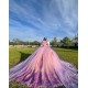 Two Piece Lilac Quinceanera Dress Sequin Vestidos De 15 Anos Lace Appliques Wear Pageant Sweetheart Women 2024 Ball Gown