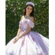 Lilac Quinceanera Dresses Sweetheart Neck 2024 Ball Gown Princess Dress Lace Appliques Off Shoulder Vestidos De 15 Anos