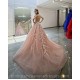 Pink Quince Dress V Neck Girls Sweet 16 Dresses Sequin Lace Appliques Vestidos De 15 Anos Sleeveless Wear Pageant