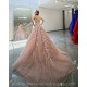 Pink Quince Dress V Neck Girls Sweet 16 Dresses Sequin Lace Appliques Vestidos De 15 Anos Sleeveless Wear Pageant