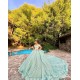 Sage Green Quinceanera Dress Off Shoulder Vestidos De 15 Anos Sequin Wear Pageant Sweetheart Neck Sweet 15 Prom Party Dresses