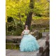 Aqua Quinceanera Dress Ruffled Sleeveless 15 Birthday Party Robe Instagram Gowns Sweetheart Neck Girls Sweet 16 Dresses