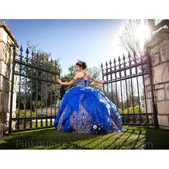 Sweetheart Neck Blue Quinceanera Dress Off Shoulder Vestidos De 15 Anos Women 2024 Ball Gown Lace Appliques Girls Sweet 16 Dresses With Bow