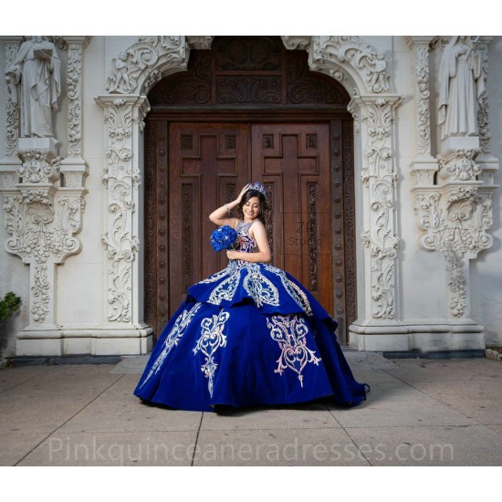 Sleeveless Vestidos De 15 Anos Blue Quinceanera Dress Sweetheart Neck Women 2024 Ball Gown Gold Lace Appliques Girls Sweet 16 Dresses